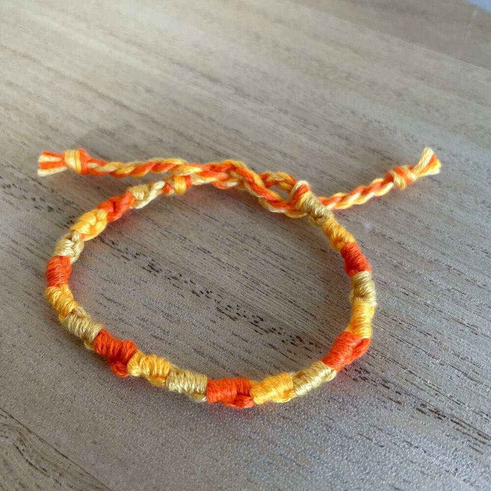 Brandy Bracelet, anklet, trendy, comfortable, tie, embroidery thread, woven, gif